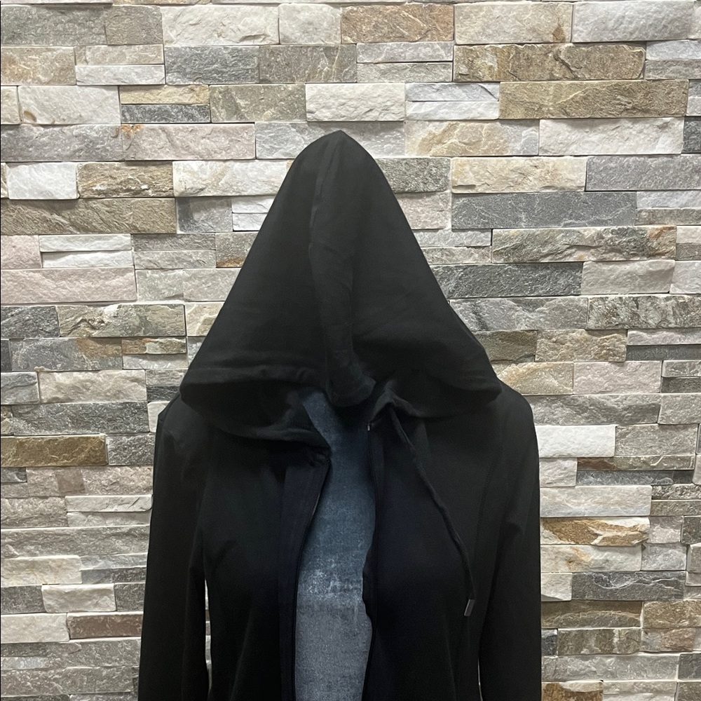 Danskin Now Black Hooded Utility Jacket - Picture 2 of 8